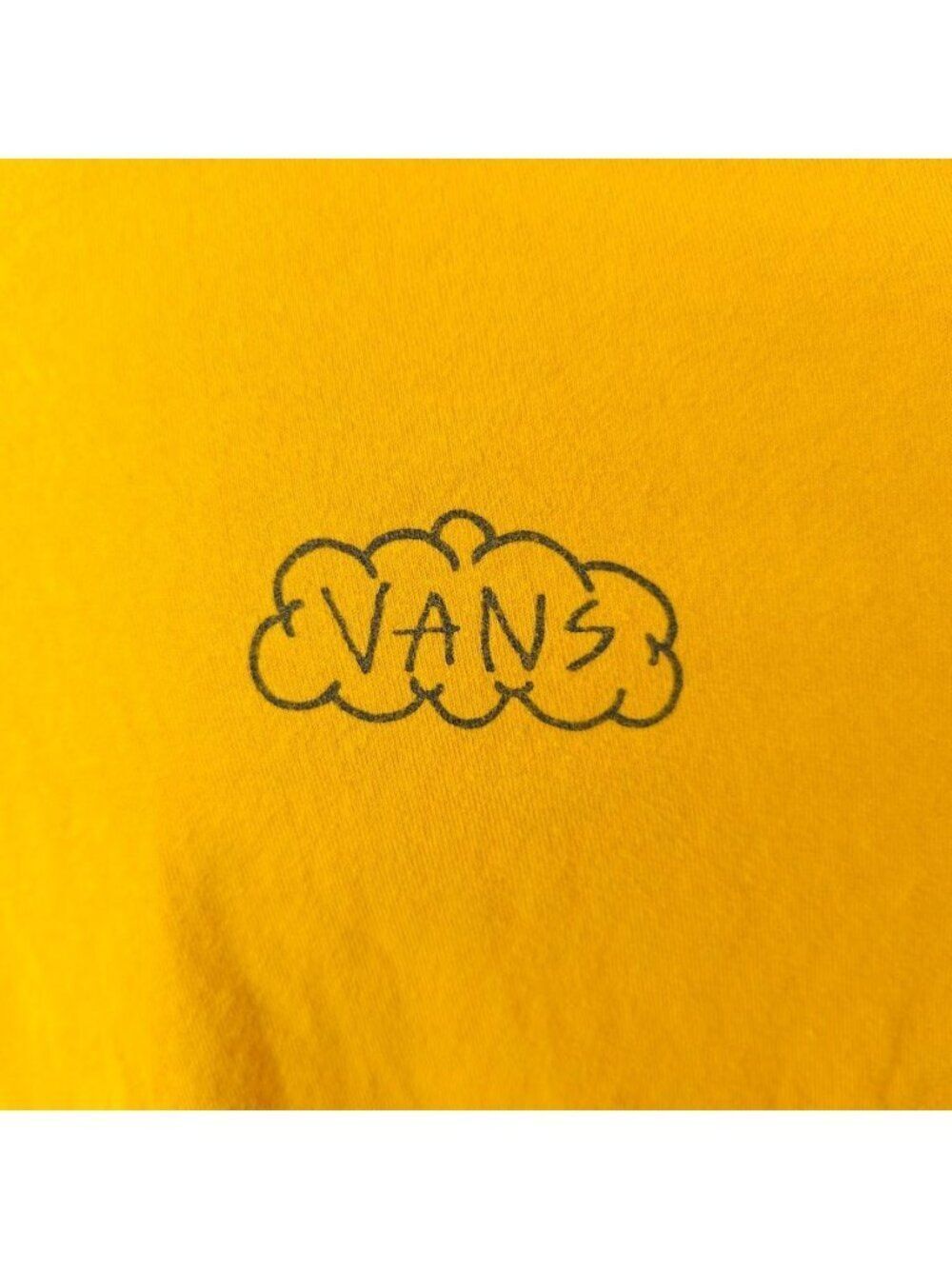 Vans T Shirt Mens Size Medium Yellow Enjoying Every Moment Sunshine - Picture 3 of 8